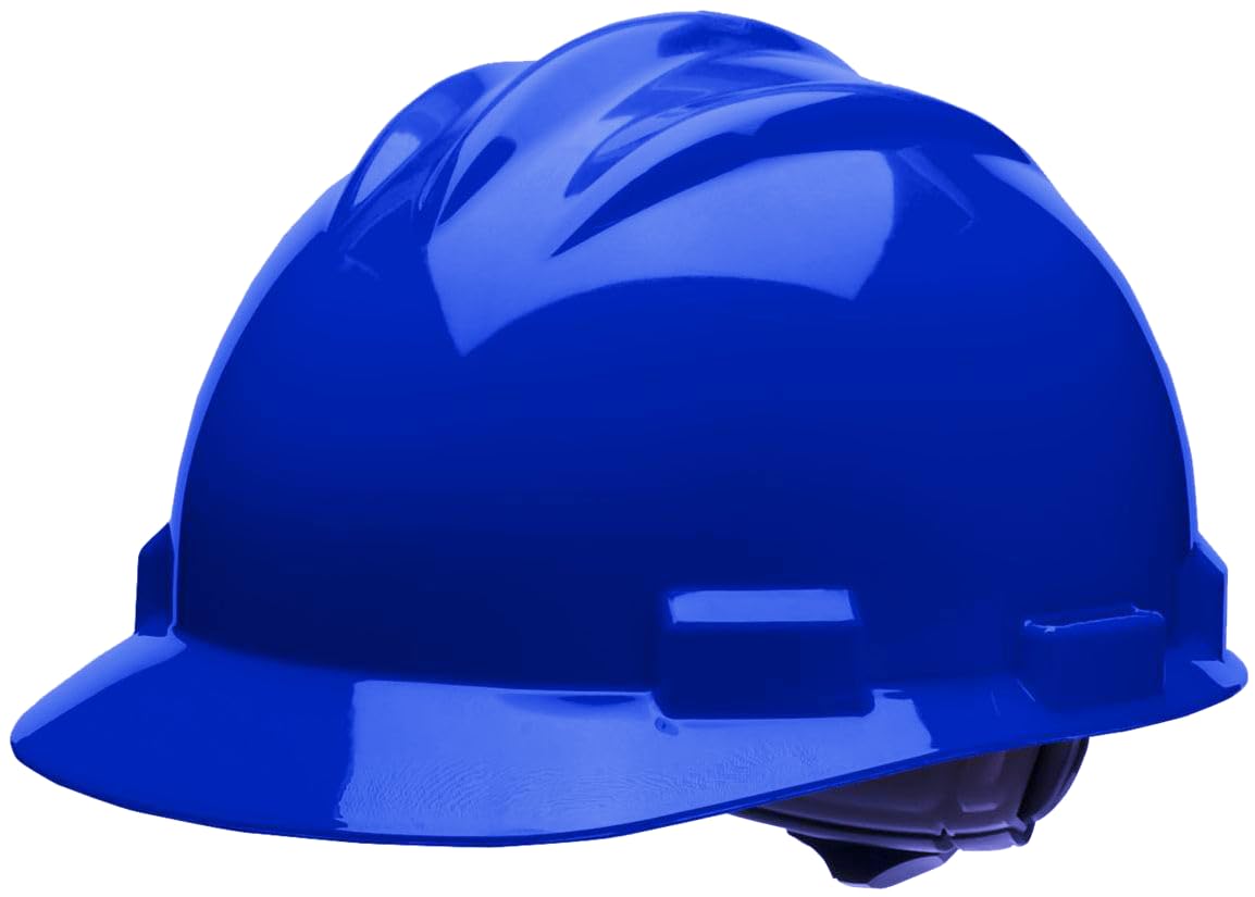 Bullard 3-Rib S61 Cap Style Safety Hard Hat with 4-Point Ratchet Suspension and Cotton Brow Pad