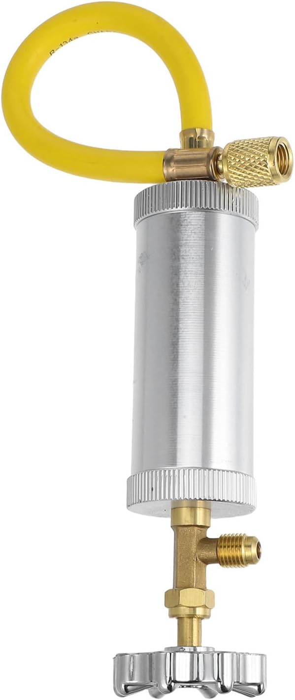 Alasum Universal for Refrigerant Charging with Quick Coupler Ac Oil Injector Tool Alloy and Plastic Construction for Efficient System Compatible with Automotive Air Conditioners