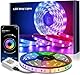 LED Strip 6m, RGB LED Streifen, APP und Fernbedienung, Bluetooth Selbstklebend Musik Sync Timer-Einstellung, Band Stripes Dimmbar Led Lights für Zimmer Party Room, Küche