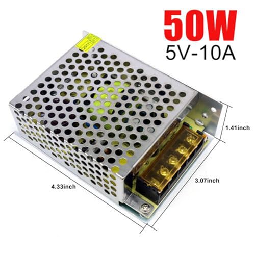 Transformateur 5V 50W pour ruban LED et caméra surveillance - 3