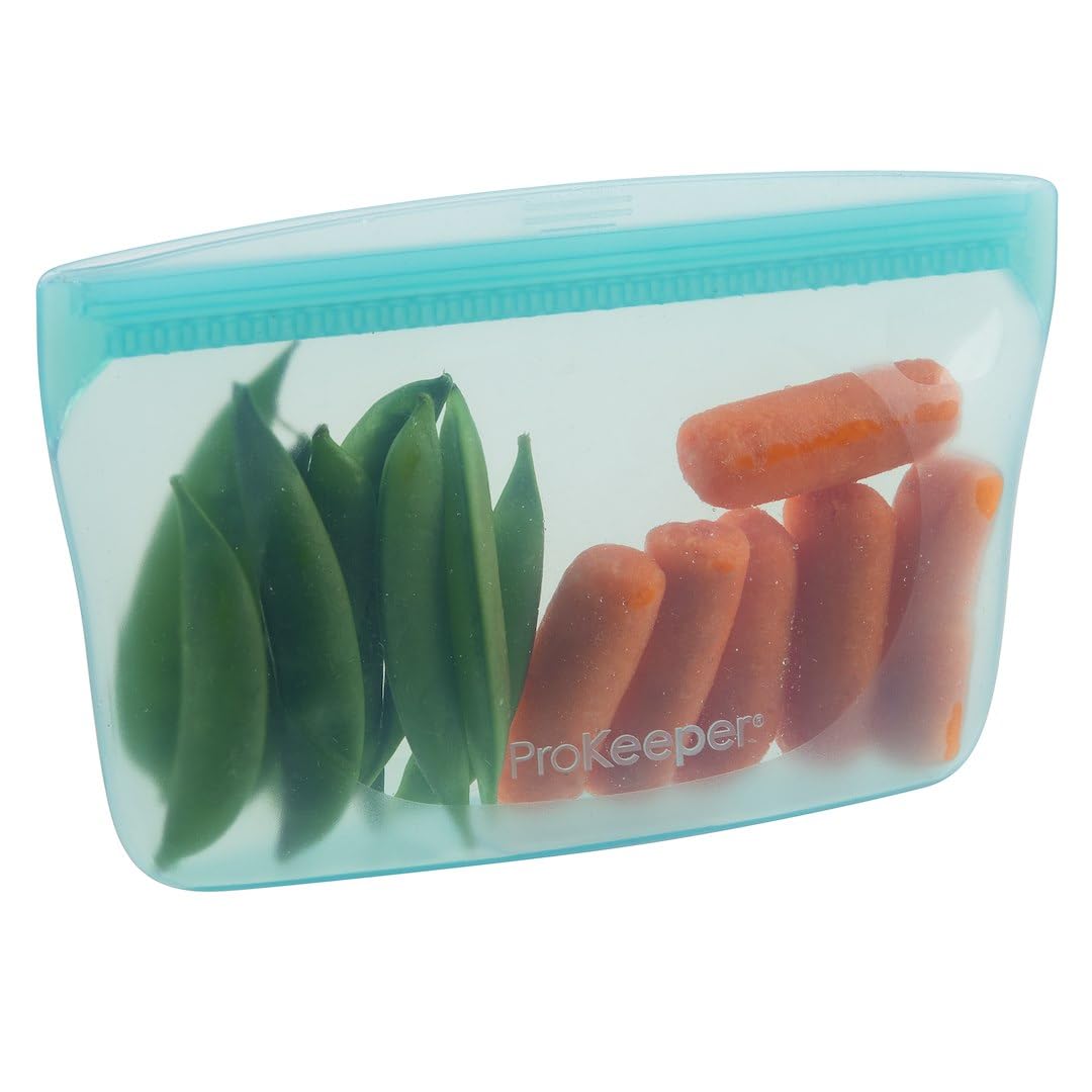 ProKeeper Medium, 1.5 Cup Reusable, 100% Silicone Bag, Turquoise