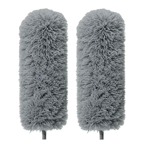 Gutewerk-2X-Replacement-Heads-for-Microfiber-Feather-Duster-Grey Gütewerk 2X Replacement Heads for Microfiber Feather Duster, Grey - Image 1