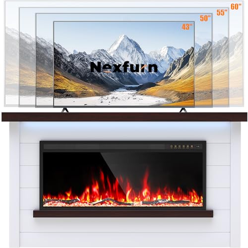 Nexfurn Electric Fireplace with Multi-Colors Effects