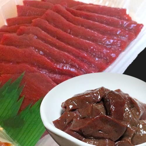 国産 レバー ハート 珍味セット 約200g 塩ごま油付き 株式会社ワンエイト[30日以内に出荷予定(土日祝除く)]熊本県 苓北町 国産 馬刺し ブロック セット 生姜 塩ごま油 タレ付き[配送不可地域あり]