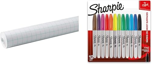 Miniatura 4 de Pacon rollo de papel con cuadrícula cuadrados de una pulgada 34 12 pulgadas x 200 pies