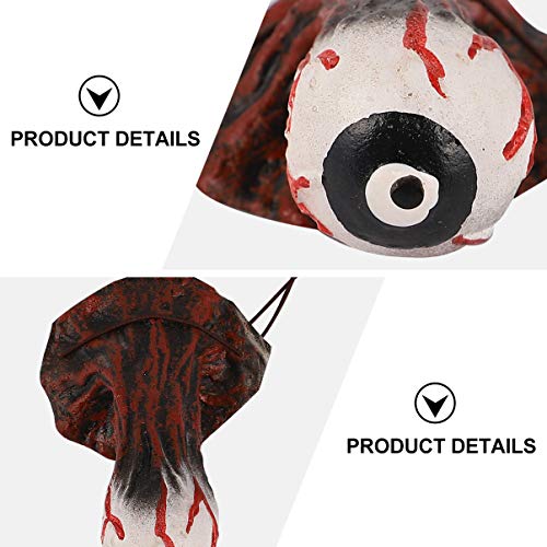 NUOBESTY 2 peças de óculos assustadores de um olho, máscaras para fantasia de máscara, festa de Hall