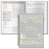 BIROYAL Rezeptbuch zum Selberschreiben A5, Kochbuch Selbst Schreiben, Rezeptbuch für 100 Lieblingsrezepte, Kochbuch zum Selberschreiben, Recipe Book Backbuch Schreiben, Rezepte Buch zum Ausfüllen
