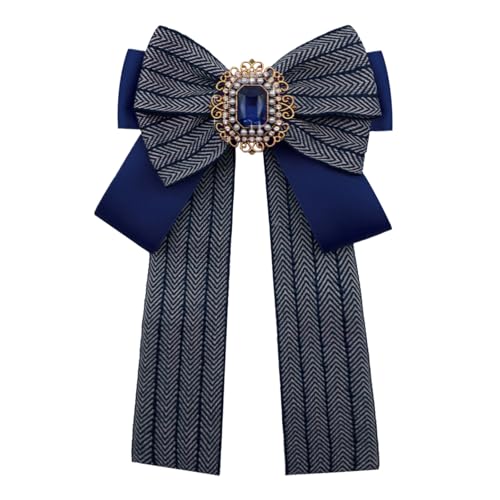 Image of Womens Bow Tie Adjustable Rhinestone Bowtie for Women Ladies Girls Pre-tied Womens Tie for Shirt Suit Uniform