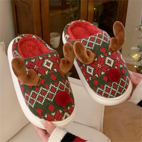Pig Animal Slippers for Women Cute Fluffy Cartoon Home Winter Warm Indoor Funny Cotton Men Shoes3