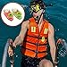 SHITOOMFE Strobe Light, 2Pcs Life Jacket Lights, Portable Waterproof Self Lighting Strobe Light with Clip, LED Camping Safety Survival Equipment for Overboard Survival