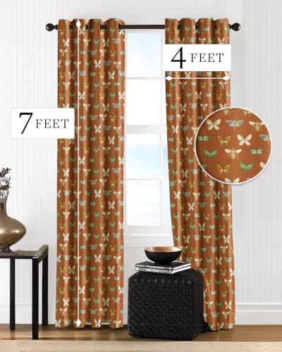 Image of Cloth Fusion Printed 100% Blackout Long Door Curtains 9 Feet Set of 2