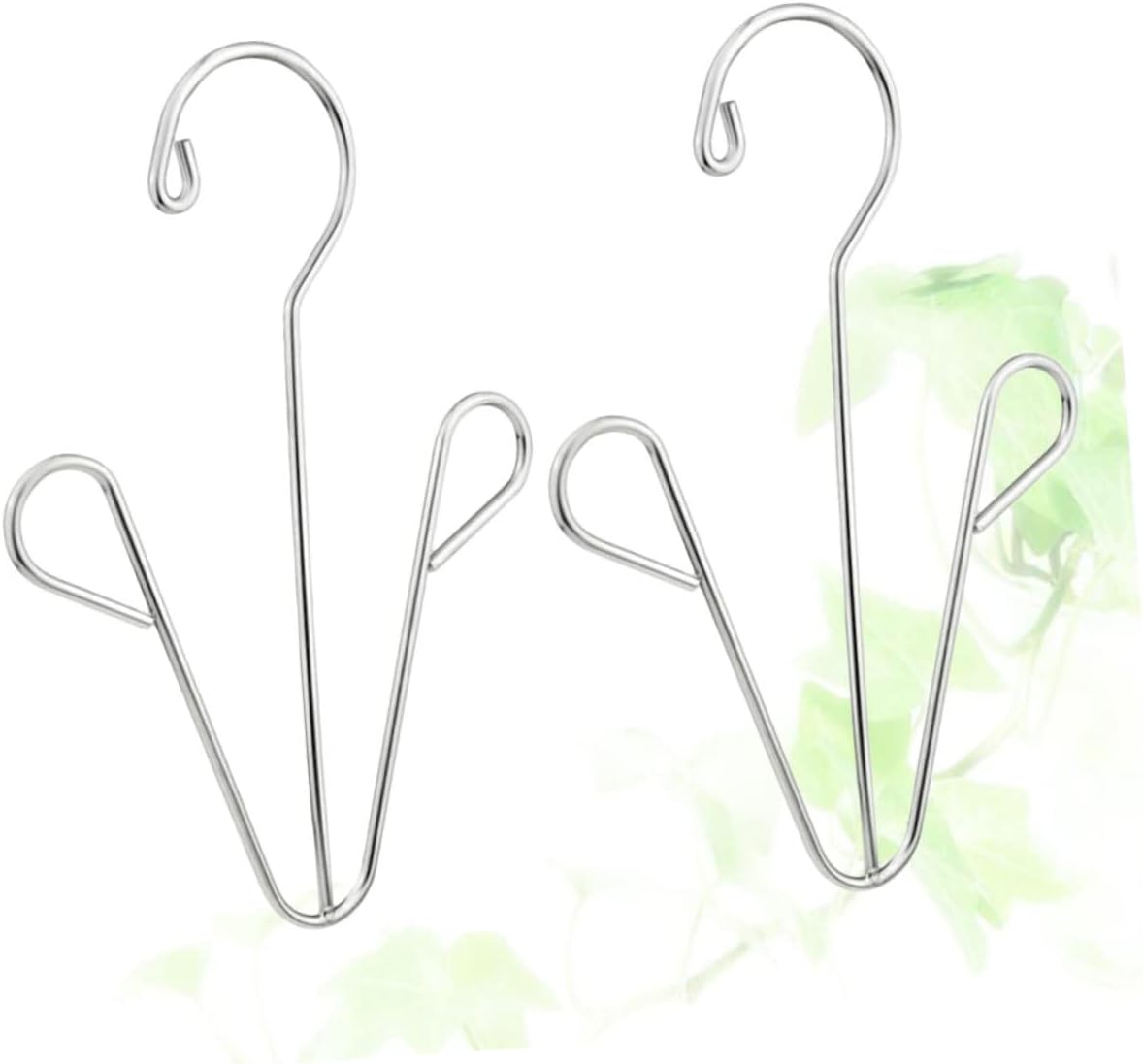 2pcs Stainless Steel Shoes Drying Rack Hanger Hook Boot Organizer for Easy Hanging Lightweight Design Keeps Footwear Shape Silver