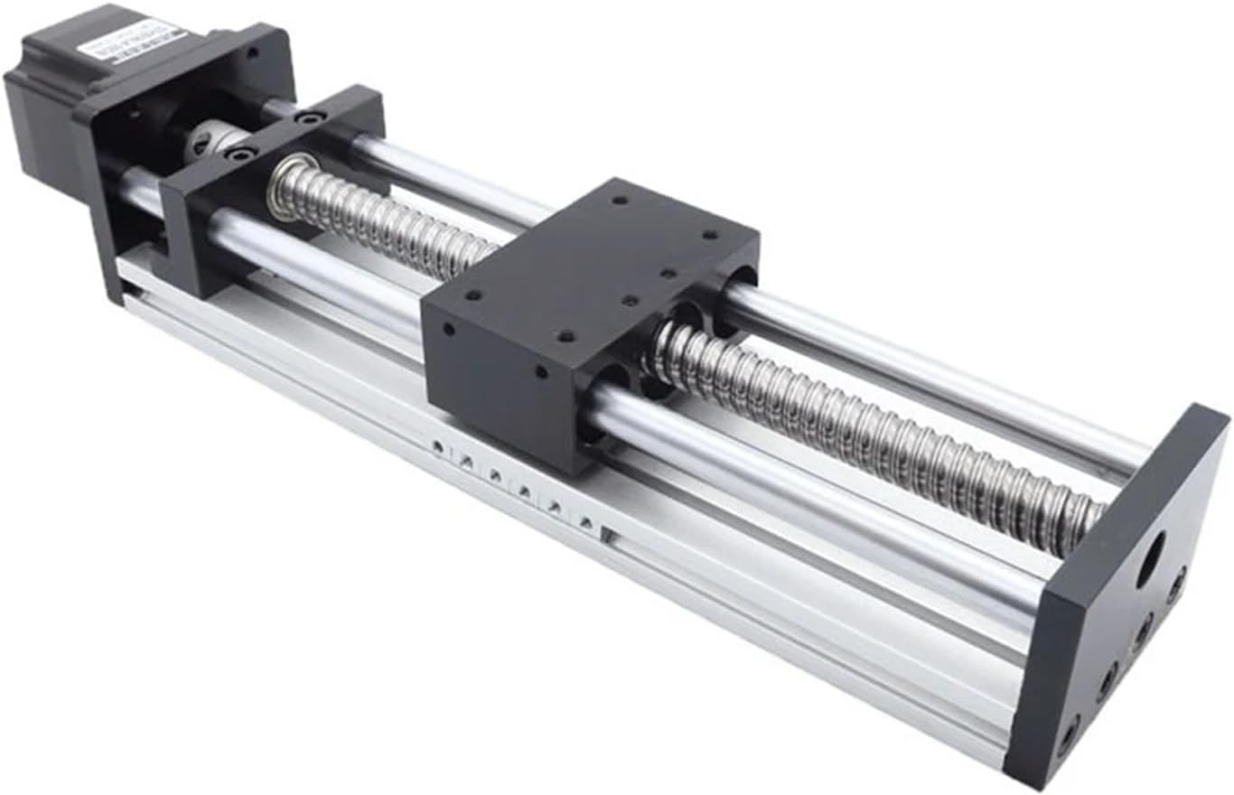 Woodworking Ball Screw Linear Guide Motion Rail Slide CNC Manual Linear Shaft Actuator Module Table Stroke Travel Engraving Tool(Kit,900mm Stroke)