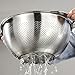 18/8 Stainless Steel Microwell Colander, 5QT Large Capacity with Handle Kitchen Food Strainer5QTColander+5QT Mixing bowl)
