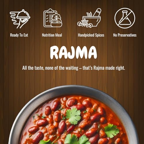 Image of Indidoz Rajma Ready to Eat | Tender Kidney Beans in Rich Onion-Tomato Gravy | Authentic North Indian Curry | Heat & Eat Meal | No Preservatives | 300g