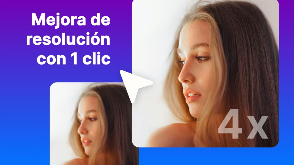 Nero AI Image Upscaler | Enfocar Fotos | Ampliar Imágenes | Escalar a 4K | Optimizar Fotos | Fácil Rescalado | Windows 11 / 10 | Licencia Anual