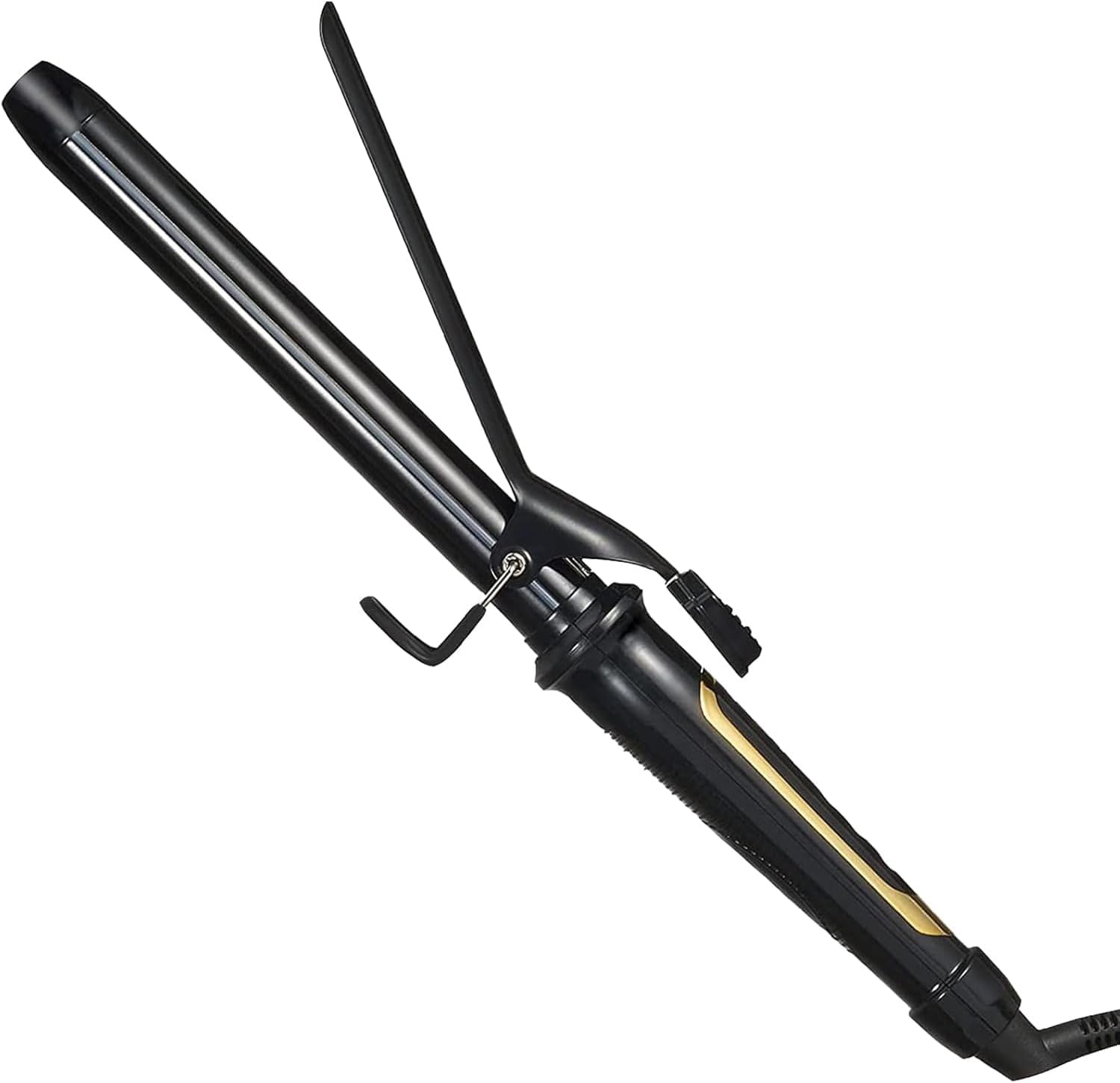 1 Inch Extra Long Hair Curling Iron with Ceramic Tourmaline Barrel, Professional Hair Curler up to 450°F with Dual Voltage for Worldwild Use, Hair Waving Style Tool for Girls&Women–Black