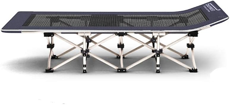 Folding Bed, Camping Bed, Single, Leisure Bed, Outdoor, Compact Cot, Lightweight, Nap Bed, Camp Bed, Mesh, Tex-Styrene Fabric, Portable, Convenient for Office, Home, Travel, Silver