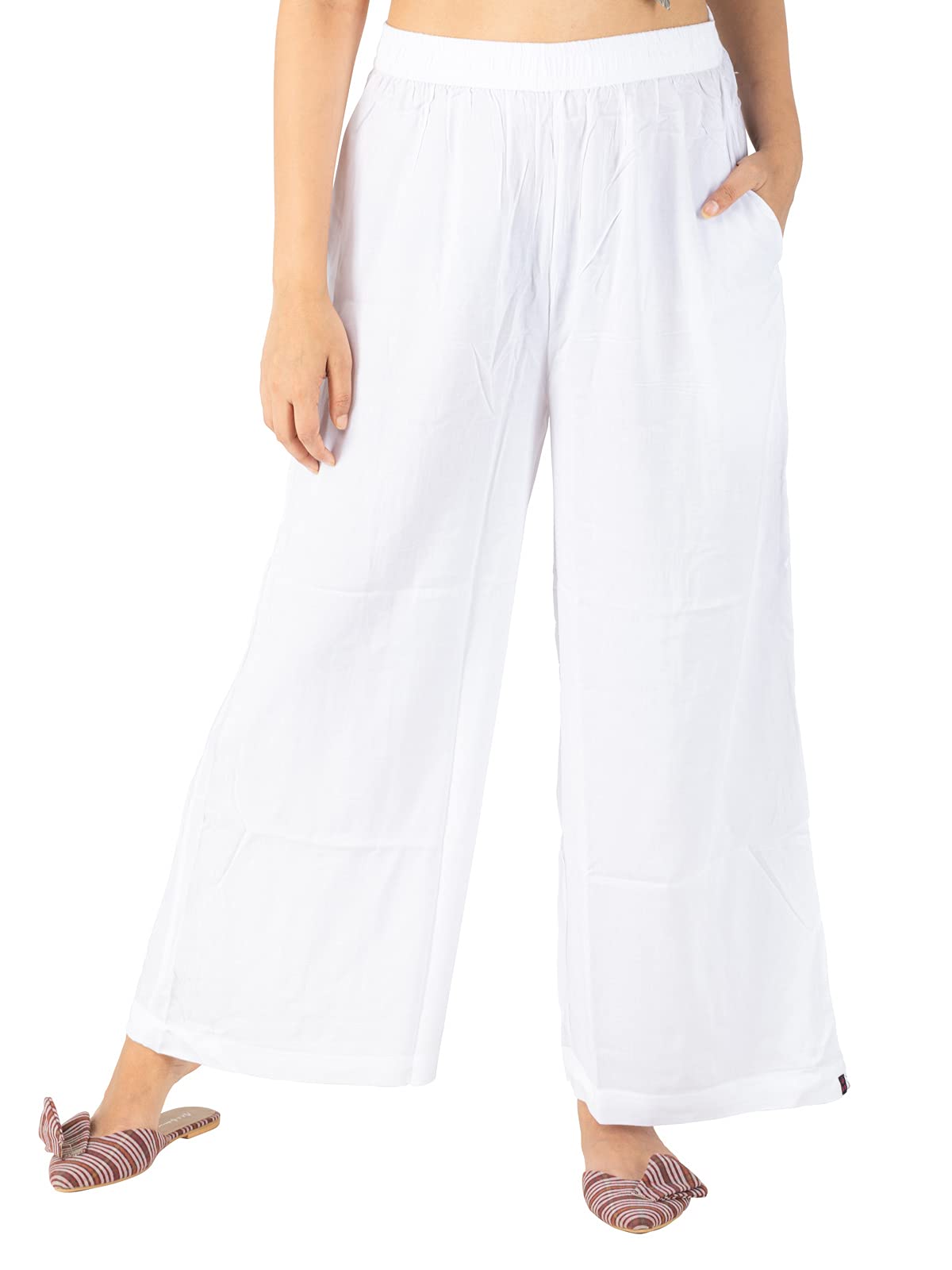 Soft Rayon Ankle Length Palazzo Pant for Women Relaxed fit-image-7