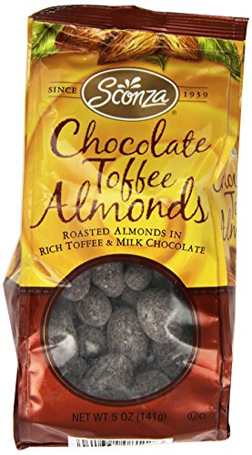 Sconza Chocolate Toffee Almonds, 5.0-Ounce #TOP3