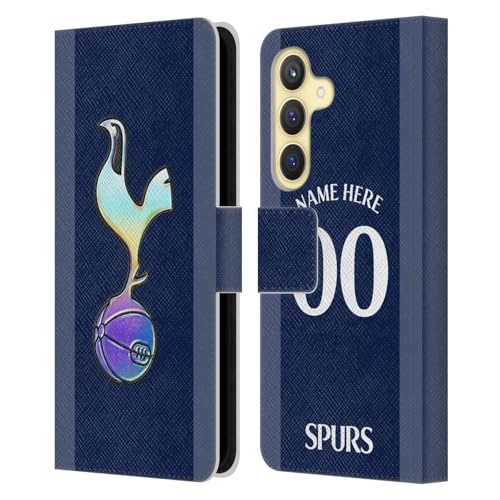 Coque Samsung Galaxy S24 5G étui cuir portefeuille bleu pourpre Tottenham