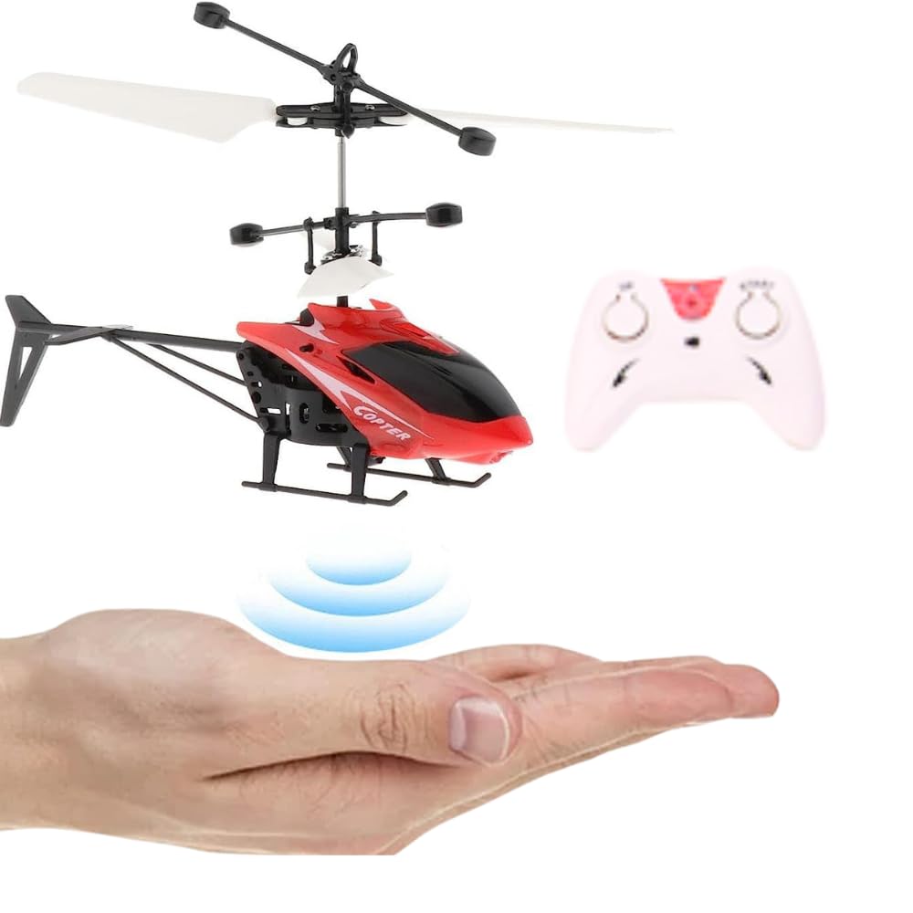 VRION® Remote Control Helicopter for 6 + Years Boys Indoor and Outdoor Helicopter, Palm Sensing Helicopter with led Lights (RED) (B0D4H8L1W2) Amazon Price History, Amazon Price Tracker