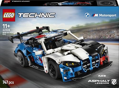 Image of LEGO Technic BMW M4 GT3 EVO Race Car - Model Kit - Building Set with Steering and Engine - 42226
