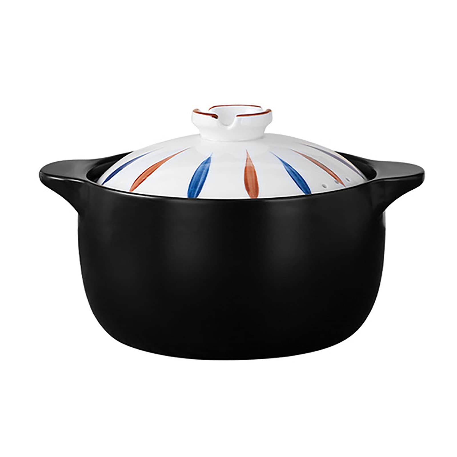 WANGLXST Stew Pot Ceramic Casserole Clay Pot for Home Kitchens, Heat Resistant Non Stick Clay Pot Ro