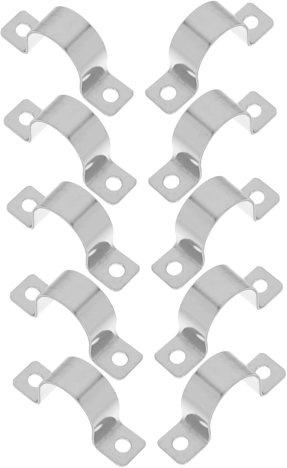 20pcs Stainless Steel u Clamp Tube Fixing Clips Wire Cord Clamps for Secure Electrical Cable Management Heavy Duty U-shaped Design for Indoor and Outdoor Use