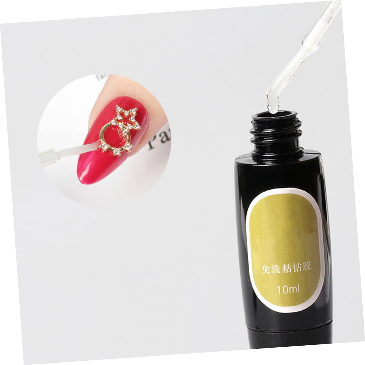 1 Set Nail Art Glue Paste Gel Gel Nail Charm Glue Pen Rhinestone Adhesive