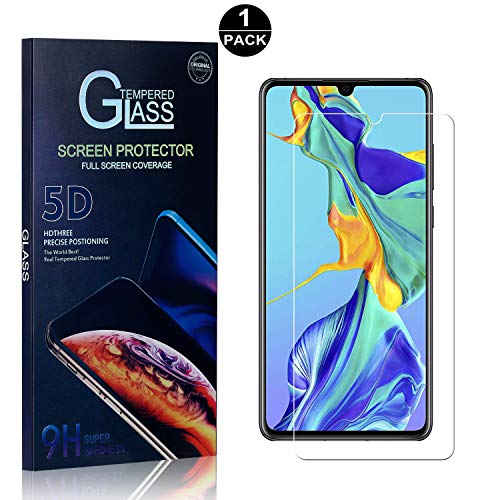 Huawei P30 Screen Protector, Bear Village® Tempered Glass Screen Protector [Lifetime Warranty], HD Screen Protector Glass for Huawei P30, 1 Pack