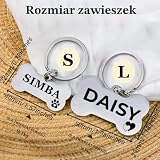 Personalizowane etykiety dla psów dla zwierzaków UK Prime, głęboko grawerowane etykiety z imieniem kota i psa, stalowa nierdzewna etykieta dla szczeniaka, kociątka, kociaka, odporna na zarysowania