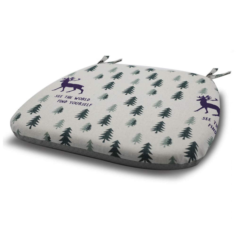 Coussin de siège galette de chaise à liens 45 x 42 cm home office