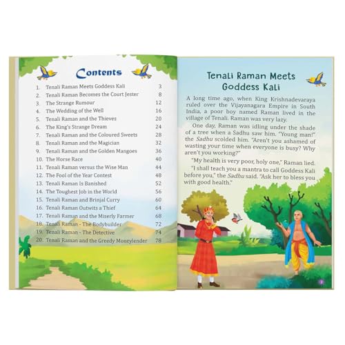 Image of Tenali Raman Stories - Story Book for Kids - Illustrated Stories for Children - Bedtime Stories - Age 2+ Years - Read Aloud to Infants, Toddlers - Hardbound Book