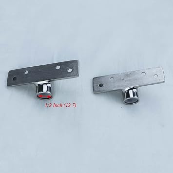 2Pcs Boat 316 Stainless Steel Oarlock Socket Side Mount Rowlock Socket for 1/2 Shank