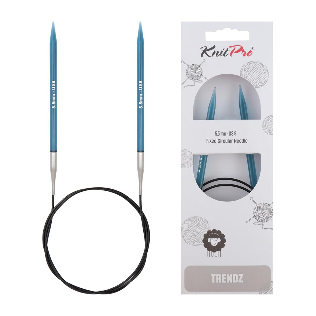 KnitPro Trendz Fixed Circular Needles 47" (120cm) | 5.50mm
