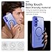 Compatible for Samsung Galaxy A56 5G Phone Case: A56 Case with 2PC Tempered Glass Screen Protector, Wireless Charging Matte Translucent Soft-Touch & Full Body Shockproof para Case Galaxy A56,Sky Blue