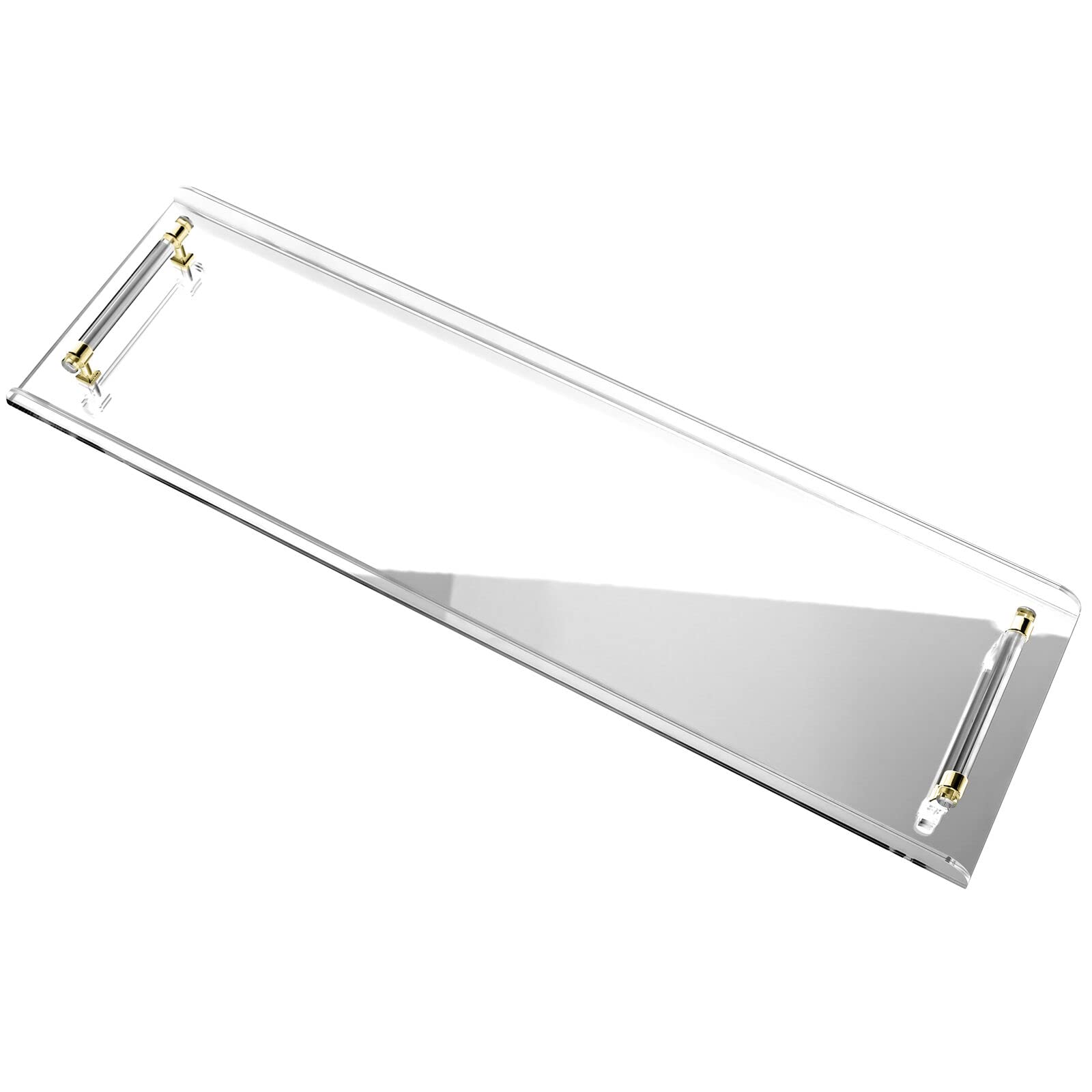 Bathtub Caddy Tray with Handle 31 Inches Clear Acrylic Bathtub Caddy Tray Bathtub Storage Rack Caddy Shelf for