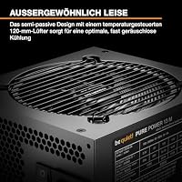 be quiet! Pure Power 13 M 650W Netzteil, 80 Plus® Gold Effizienz, ATX 3.1-Netzteil, für PCIe 5.1 GPUs, 120mm be quiet! Lüfter, semi-passiver Betrieb möglich, LLC-Technologie, Single-Rail – Ansicht 2