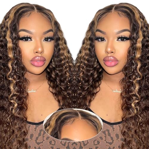 AAKJJ 4/27 Glueless Wigs Human Hair Pre Plucked Pre Cut