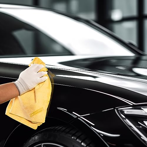 Ultra Absorbent Premium Drying Chamois Cloth For Cars - 26"X17" - Super Soft, Scratch Free, Lint Free Car Shammy Towel #TOP3