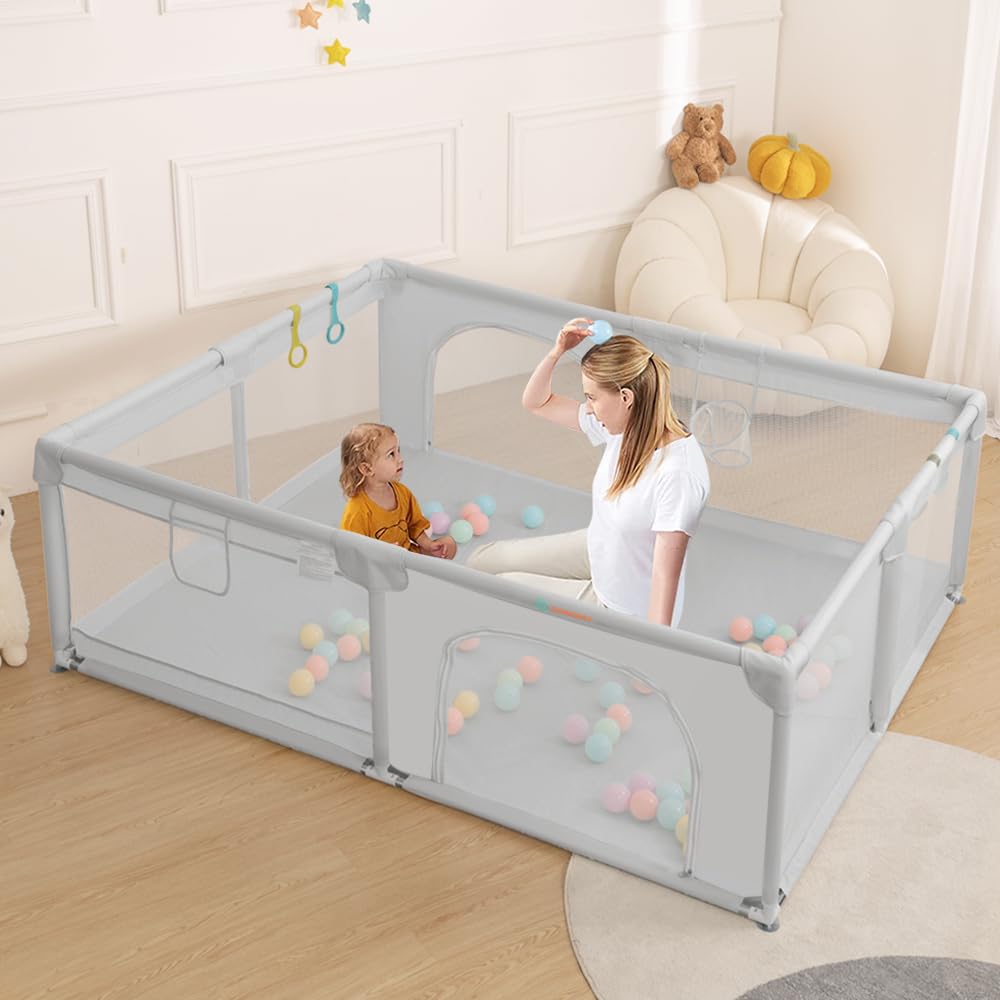 COMOMY Baby Playpen for Toddlers, 79" x 63" Extra Large