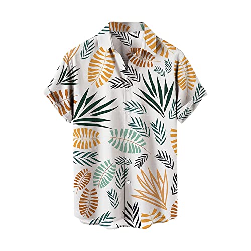 Vêtements Hawaii Aloha Imprimés avec Boutons pour l'Été