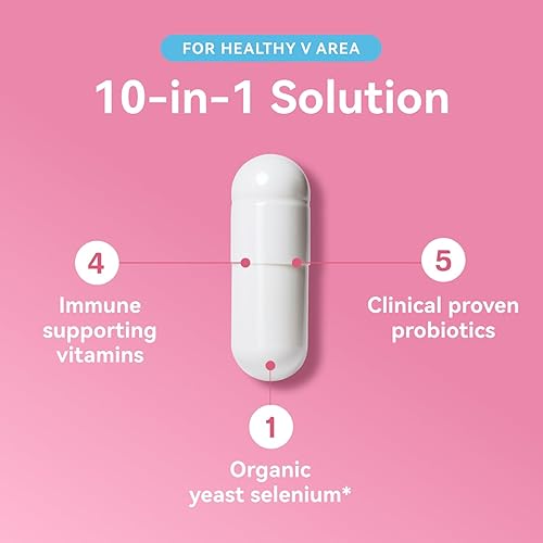 Miniatura 4 de Gynable - Probióticos vaginales para mujeres, probióticos femeninos para equilibrio de pH con Lactobacillus 5 mil millones de UFC, mezcla de