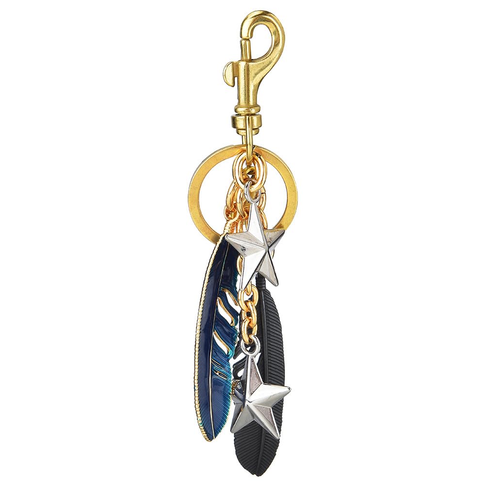 FULLANT Bag Charms for Women's Handbags, Feather Tassel Keychain Handbag Charms for Backpack, Purse, Wallet, Car Keyrings Accessories