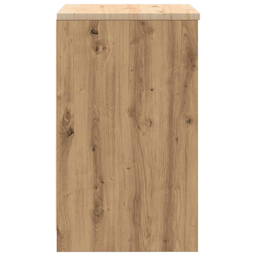 vidaXL Garażowa szafka do przechowywania Artisan Dąb 60x51x85 cm, szafka, szafka narzędziowa, szafka dolna, szafka garażowa, szafka do przechowywania