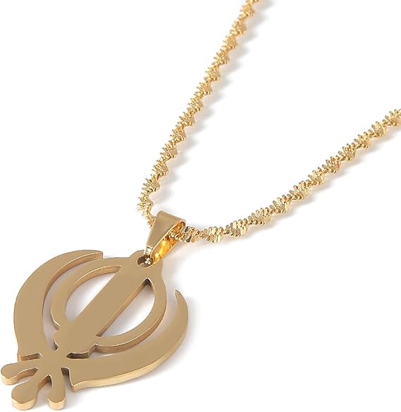 Sikhism Necklace Pendant Sikh Khanda 