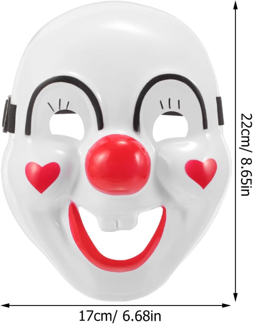 2pcs Clown Masquerade Mask Full Face Clown Masks Creepy Cosplay Masks Carnival Party Circus Headgear for Costume Cosplay Accessories
