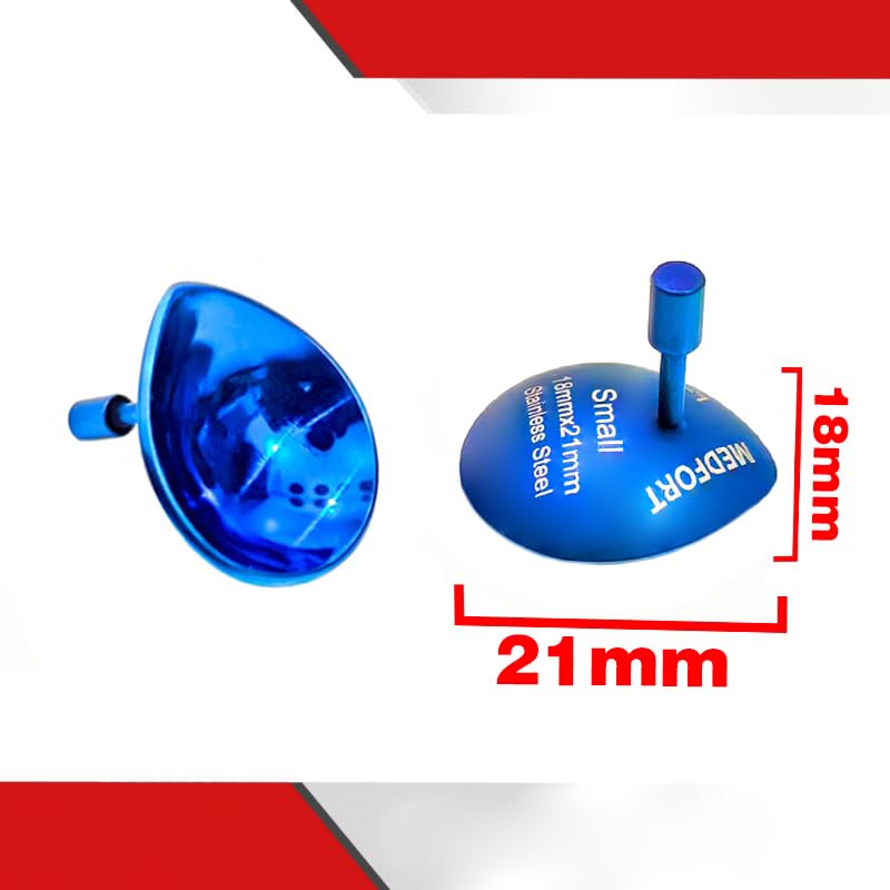 Corneal Eye Shield Protector, 18mm x 21mm, Small, Blue, Set of 2, Model II