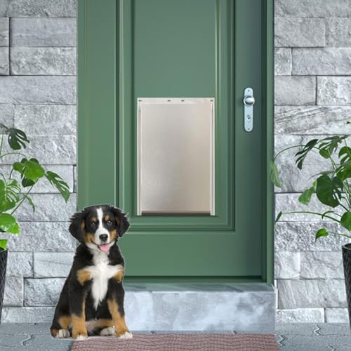 Puerta de perro accesorios Gralara para renovar el paso al jardín de mascotas activas 7